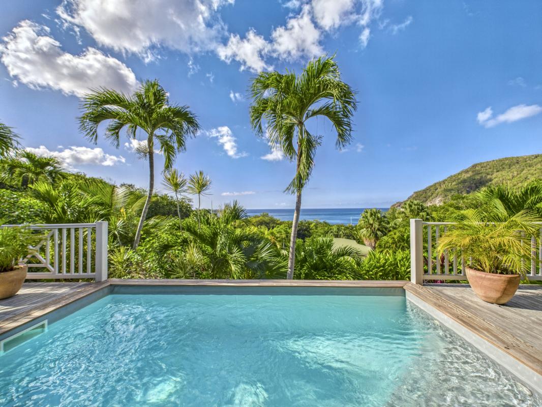 5.Location Villa piscine Deshaies Guadeloupe_Vue mer